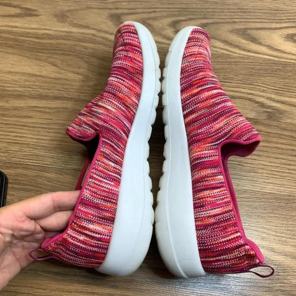 Skechers Women's Sneakers Size 9.5 GoGa Max Gen5 Slip-On Shoes Pink Multi‎ 15615